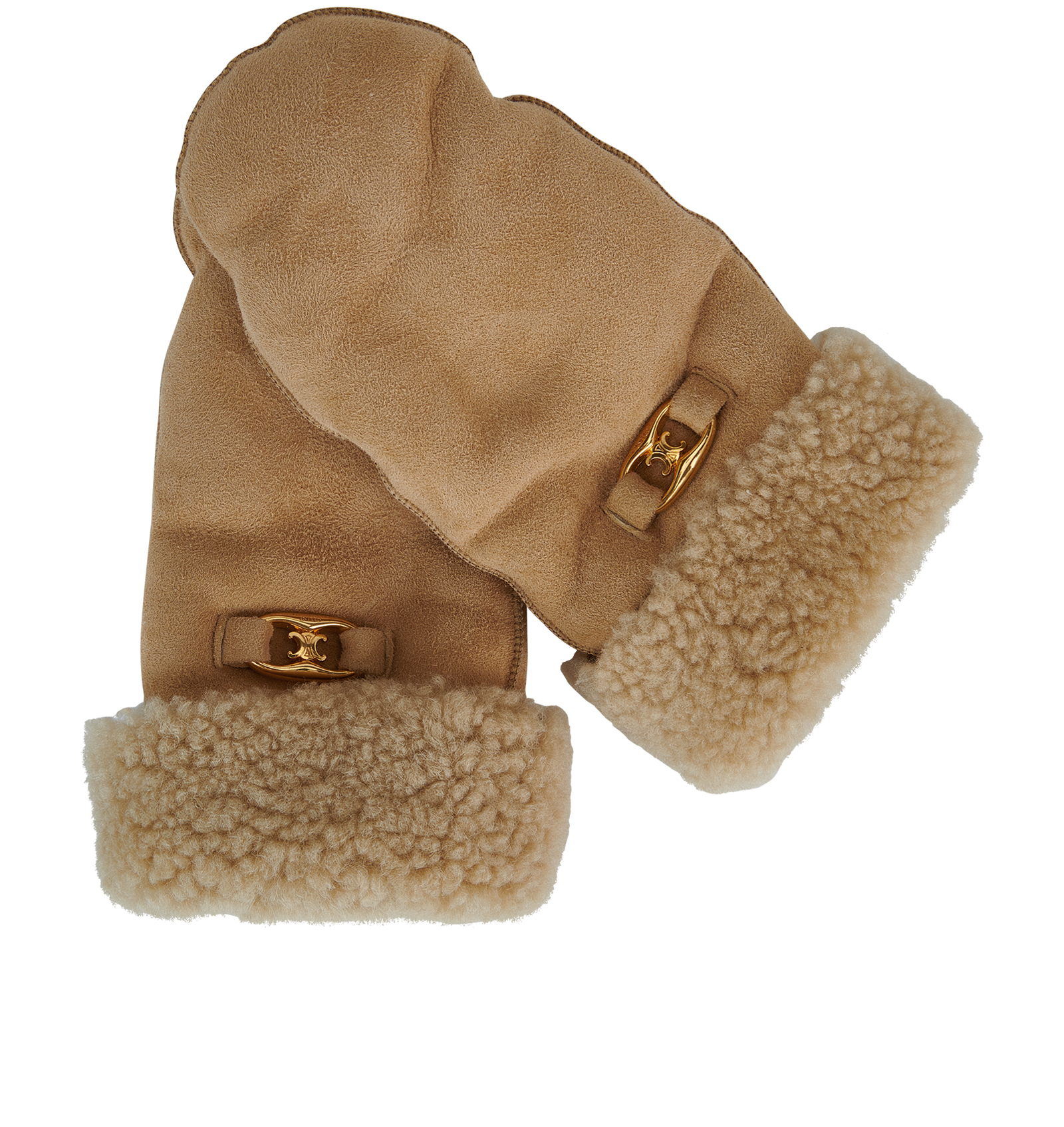 Celine Mittens, &pound;250, Accessories, Beige, Lambskin Leather, Other view